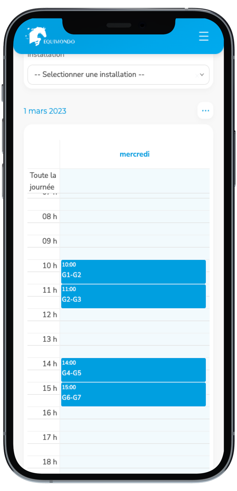 Tutto il tuo programma di scuderia sul tuo smartphone