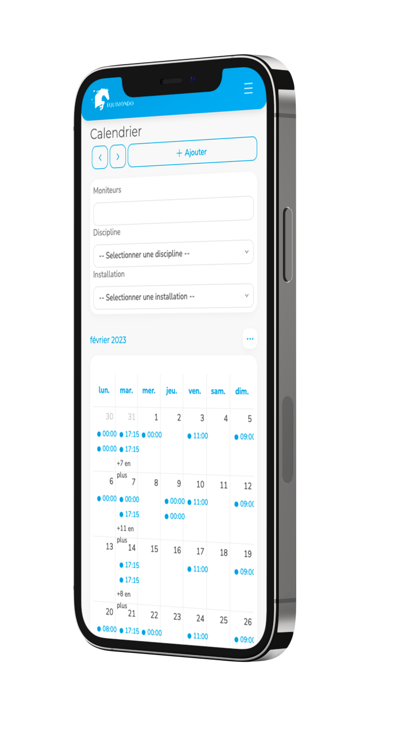 Tutto il tuo programma di scuderia sul tuo smartphone